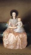 Countess of Altamira and her Daughter Francisco Goya